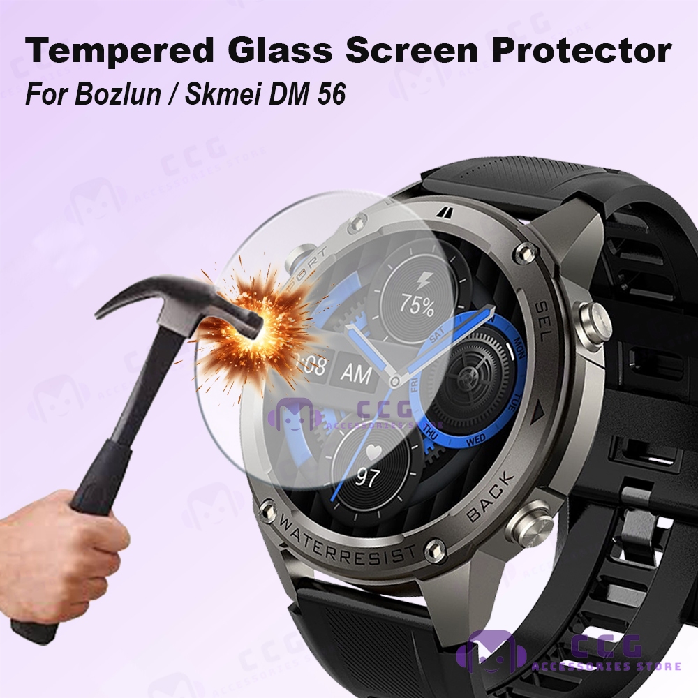 BOZLUN & SKMEI นาฬิกา DM56 ป้องกันหน้าจอกระจกนิรภัย DM56 Hydrogel TPU ฟิล์มนุ่มคุณภาพสูงปกป้องหน้าจอ