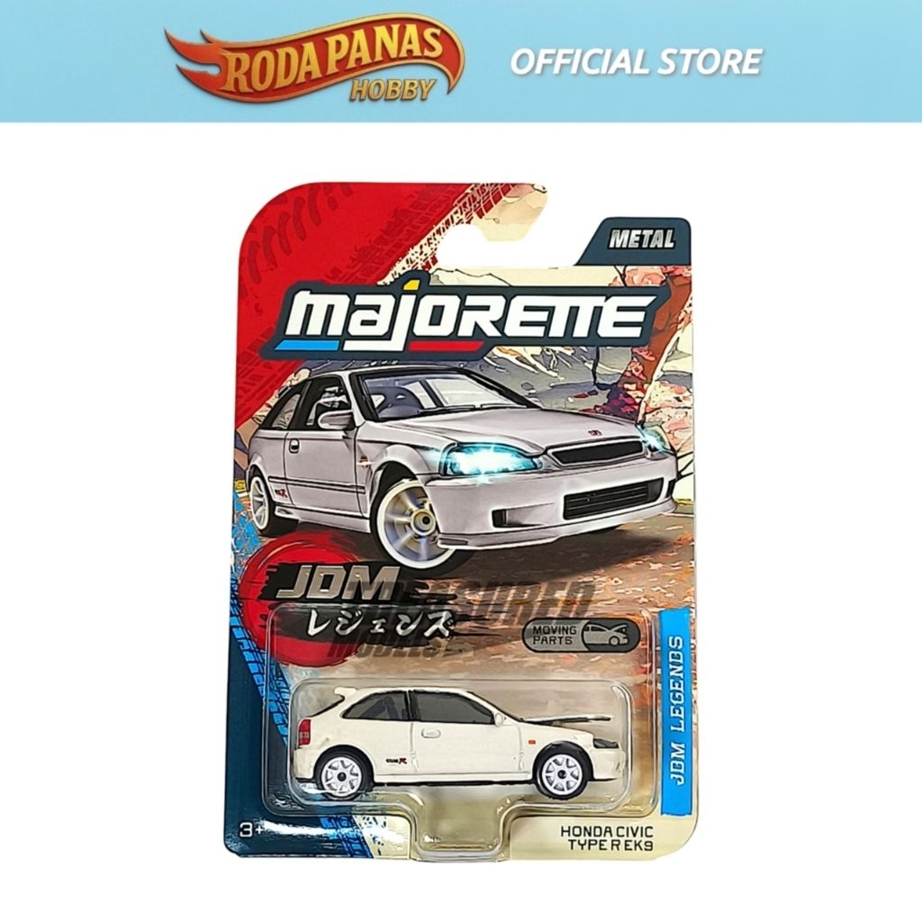 Majorette Honda Civic Type R EK9 Chase