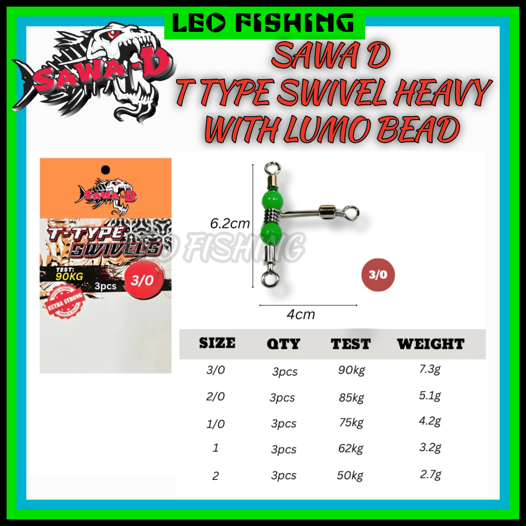 SAWAT TYPE SWIVEL HEAVY WITH LUMO BEAD
