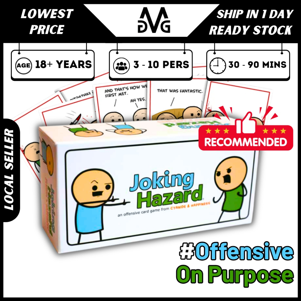 Joking Hazard Card Game Adult Board Game Funny Party Meme Game Indoor Activity for Friends Family Pi