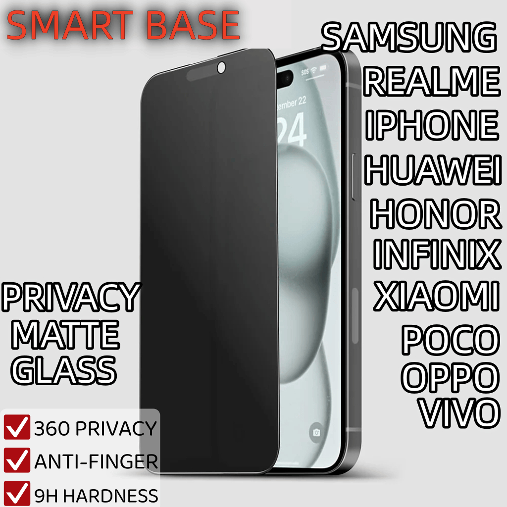 PRIVACY MATTE GLASS HONOR X6 X6A X6B X6C X7X7A X7B X7C X7D X8 X8 5G X8A X8B X9 X9 X9 X9C X9C X9SMART