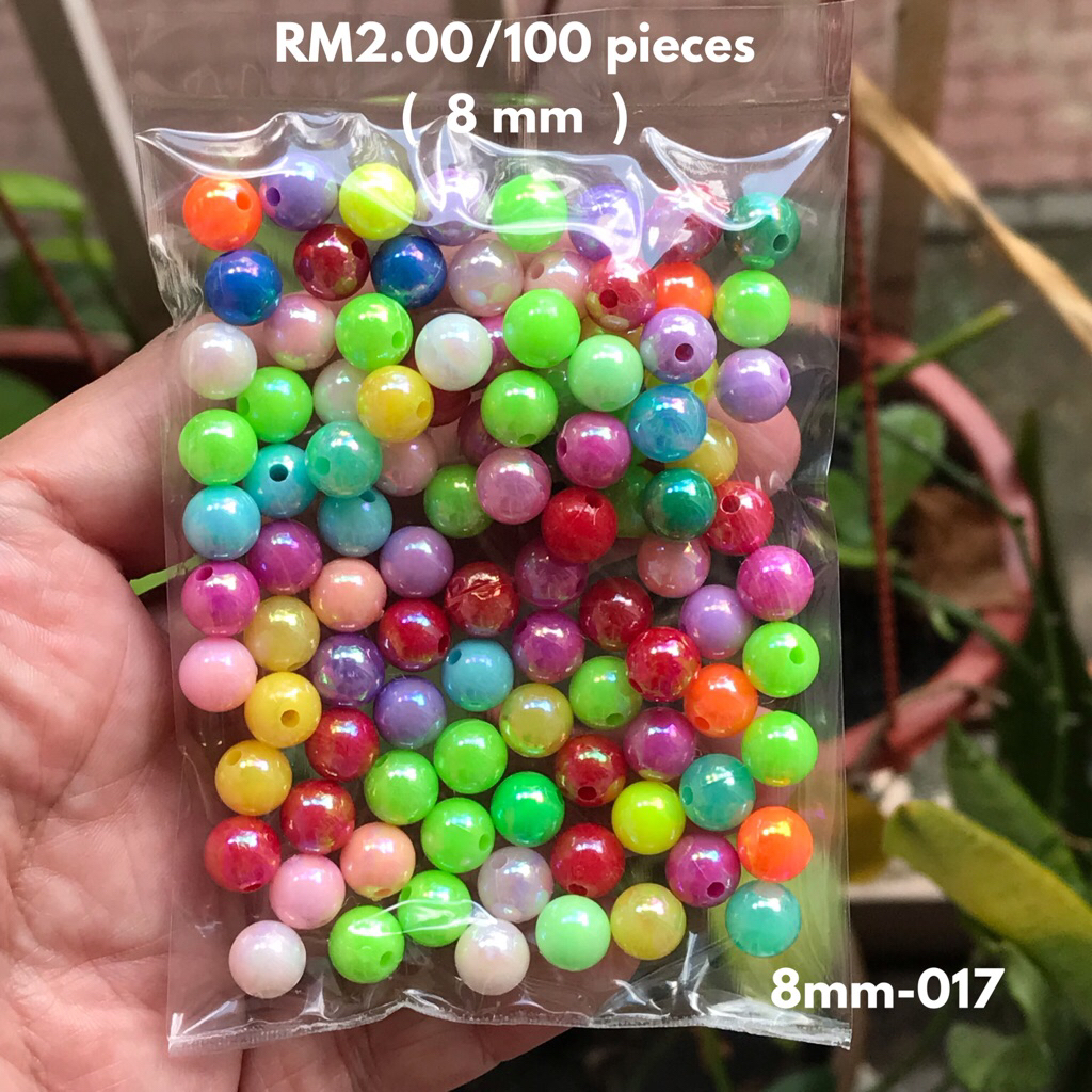 RM2.00/100 kyping : 8mm-017 - Manik - Bead - 8 mm