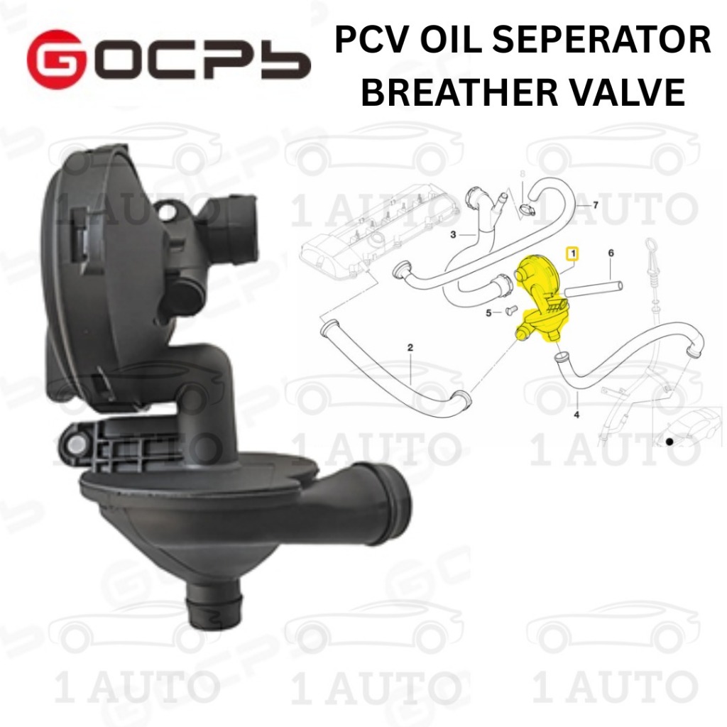 GOCPB PCV วาล์วไอเสียวาล์ว BMW M52 M54 เครื่องยนต์ E46 E39 E38 E65 E66 E83 E53 Z3 E36 Z4 E85