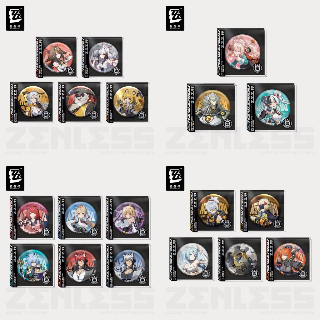 ตราสัญลักษณ์ Zenless Zone Zero - Ye Shunguang Zhao Dialyn Krampus Banyue Orphie Miyabi Bangboo ZZZ ร