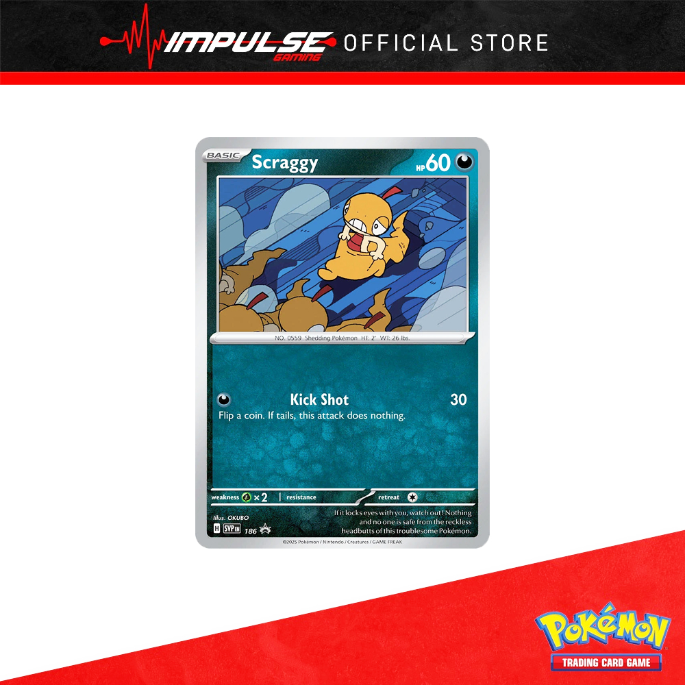 การ์ด Pokemon Tcg Eng: SVP186 Scraggy