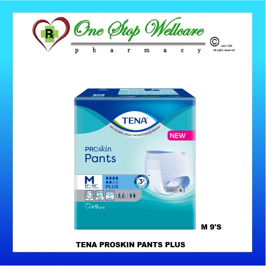 TENA PANTS PLUS ADULT DIAPERS (M) 9S