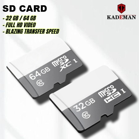การ์ด Mini flash SD, การ์ดจัดเก็บข้อมูลความเร็วสูง 32GB, การ์ด Class10 Micro TF/SD, A1, การ์ด SD อัจ