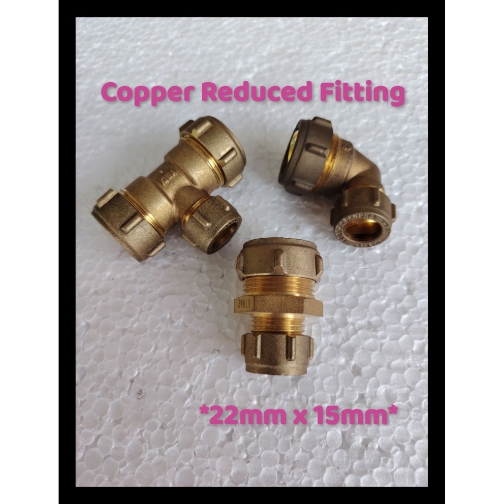 *ลด* ทองแดงลดตรง Coupler ลดข้อศอก Tee ลด End Conex อุปกรณ์การบีบอัดทองเหลืองลดทองแดง