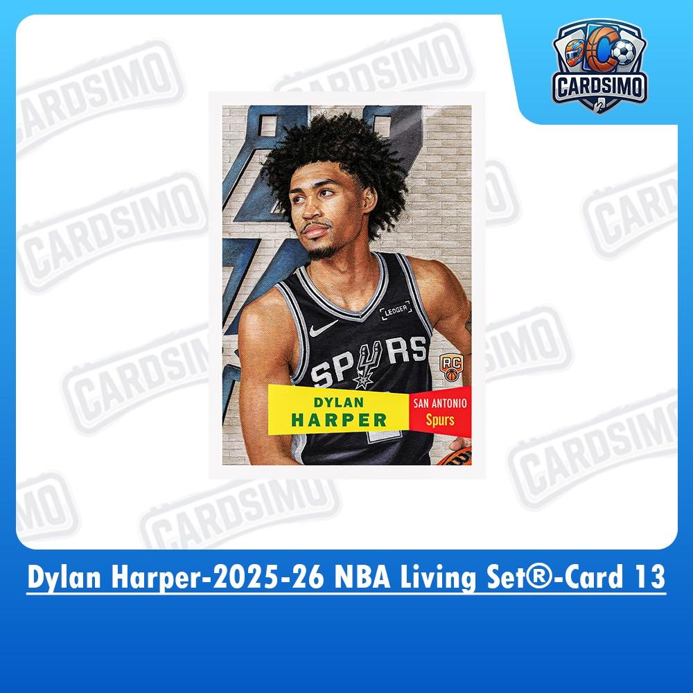Dylan Harper -Card 13- Spurs 2025-26 NBA Living Set การ์ดการซื้อขายบาสเก็ตบอล