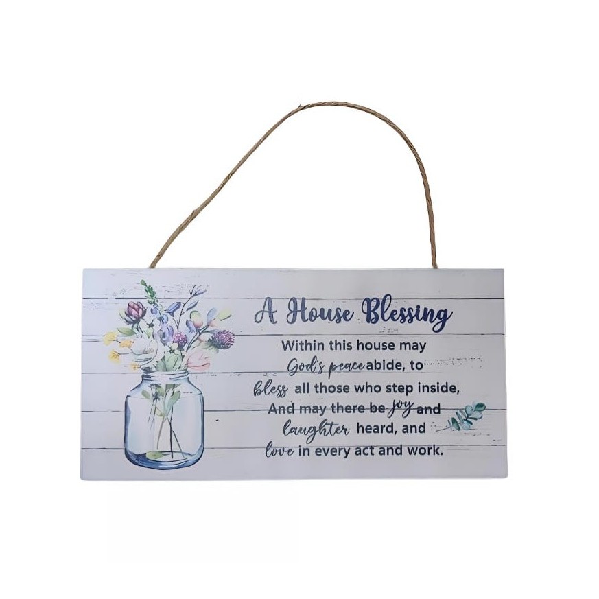 MDF Wall Plaque House Blessings * Christain Wall Plaque * Chosen Treasure