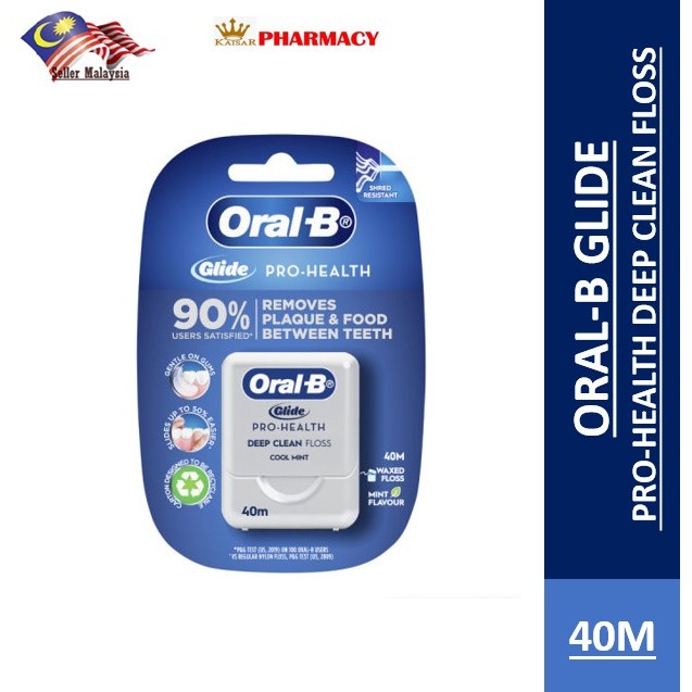 ORAL-B GLIDE DEEP CLEAN FLOSS 40M MINT FLAVOUR