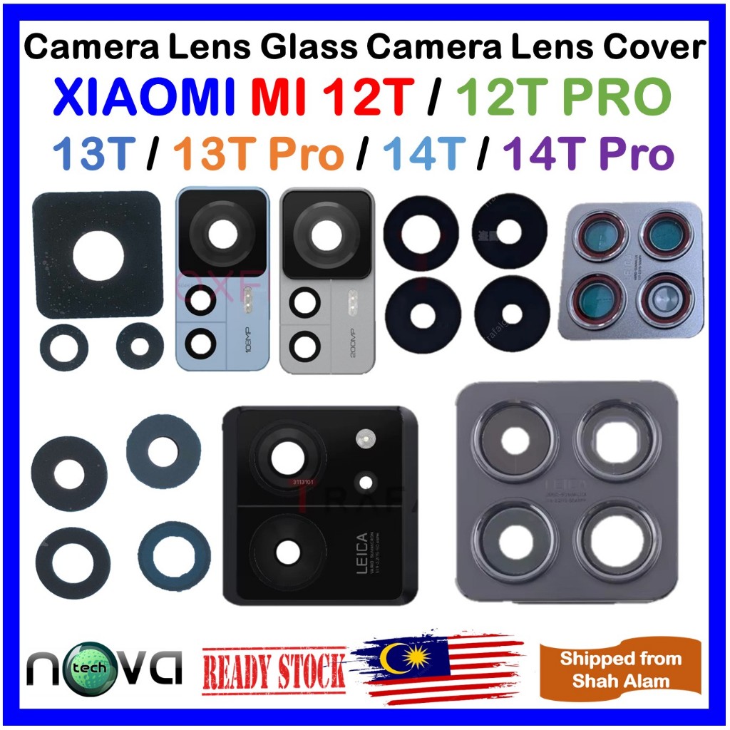 เลนส์กล้องฝาครอบเลนส์กล้องสําหรับ XIAOMI Mi 12T / Mi 12T Pro / Mi 13T / Mi 13T Pro / Mi 14T / Mi 14T