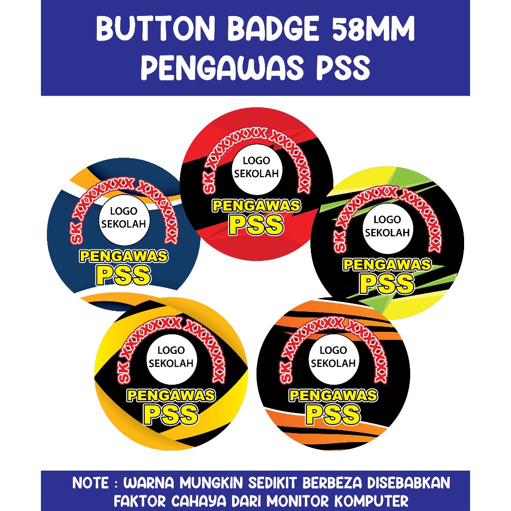 PIN SAFETY BUTTON BADGE - PENGAWAS PSS - URGENT เท่านั้น