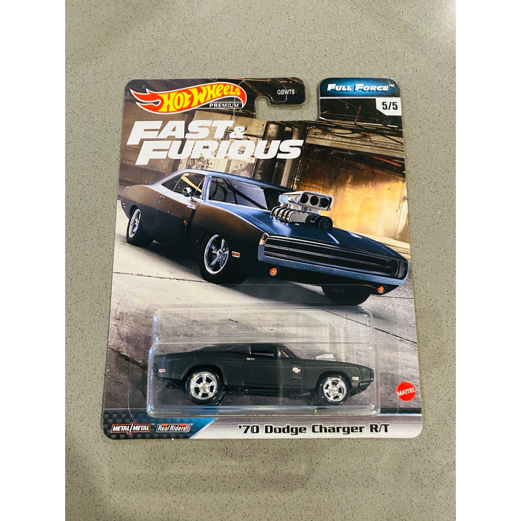 Hot Wheels Premium Fast & Furious 70 Dodge Charger R/T จากซีรีส์ Full Force (5/5) วัฒนธรรมรถยนต์ พรี