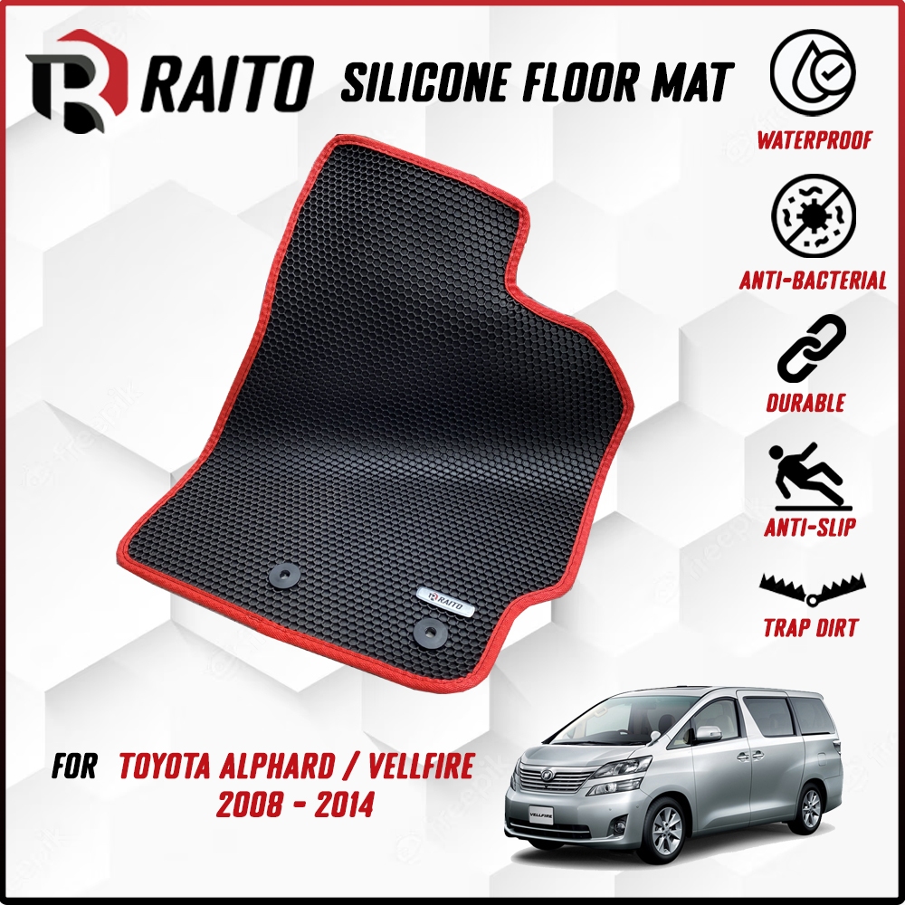 RAITO MAT Toyota ALPHARD / VELLFIRE ANH30 2015 - 2022 พรมปูพื้นพรม Customised พรมรถยนต์ Kereta
