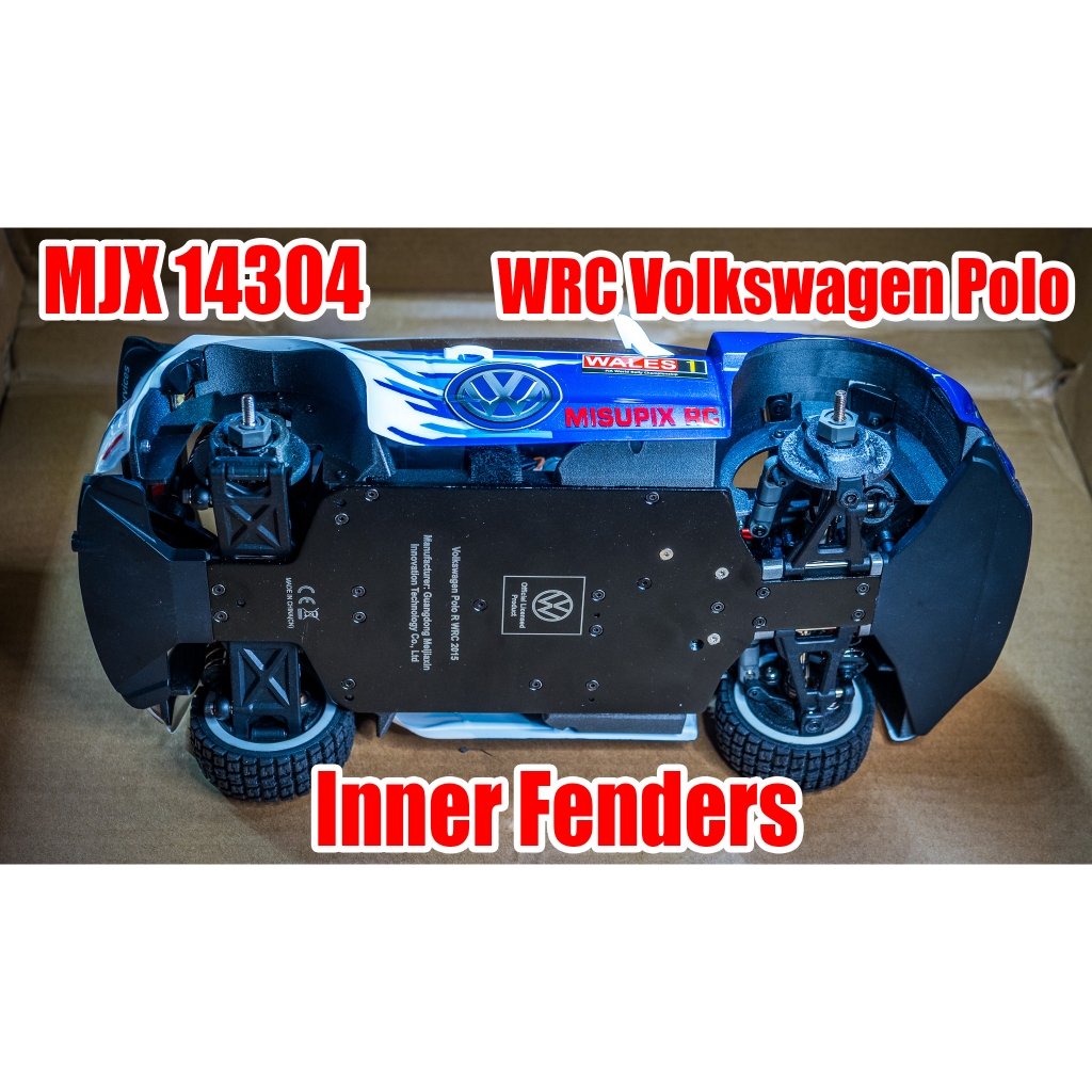 MJX HYPER GO 14304 บังโคลนด้านในสําหรับ MJX 14304 Polo WRC 14th scale