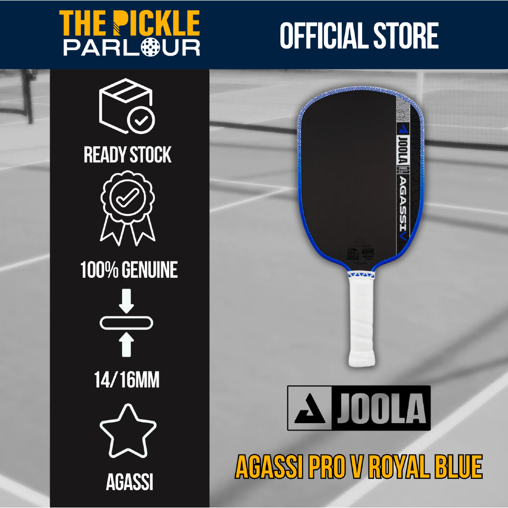 ไม้เทนนิส Joola Agassi Pro V / 5 Andre Agassi Royal Blue Pickleball Paddle Racquet