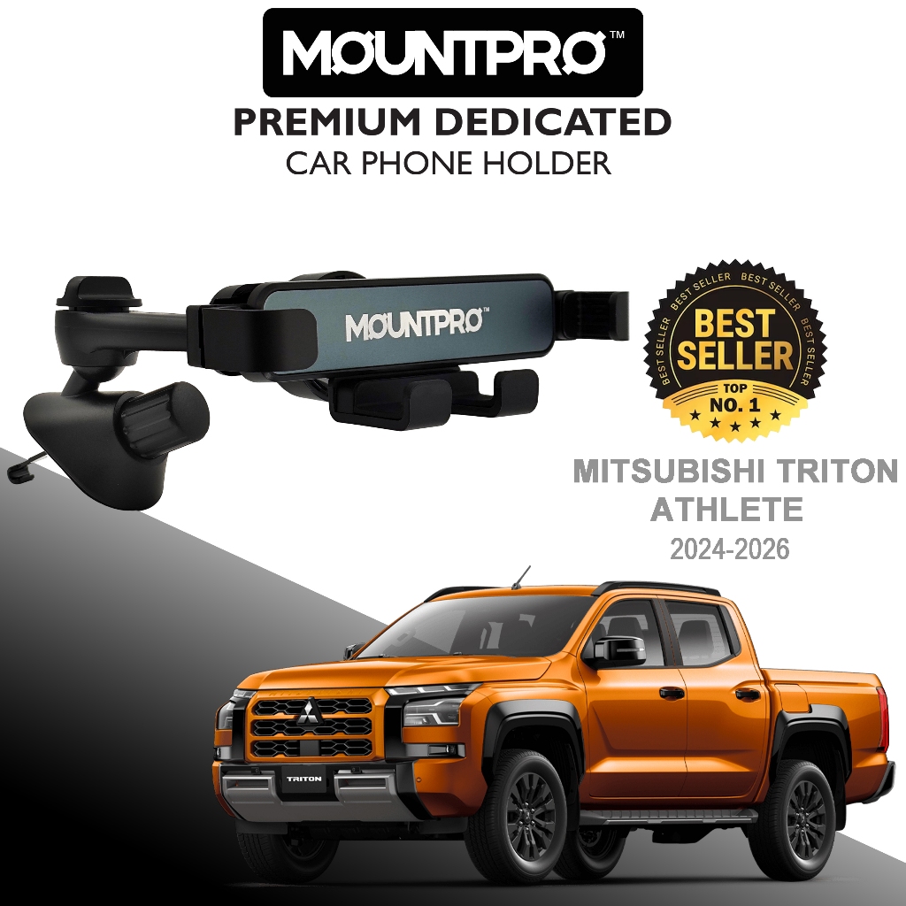 MOUNTPROTM Premium Defogging Air Outlet ที่วางโทรศัพท์ในรถยนต์ Mitsubishi Triton (2024-2026)