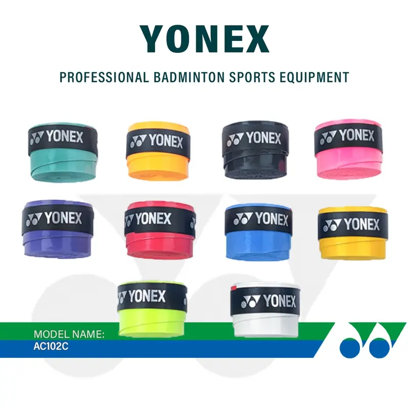 Yonex SUPER GRAP AC102EX ไม้แบดมินตันเข็มขัดจับบางกันลื่นทนต่อการสึกหรอ