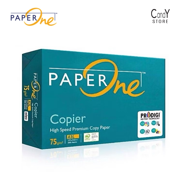 PAPER ONE A3 PAPER COPIER PAPER 75GSM (500 แผ่น)