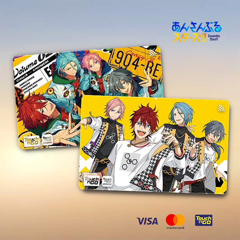 ENSEMBLE STARS TNG - TOUCH N GO STICKER CARD / ฝาครอบสติ๊กเกอร์ ATM, การ์ด TNG, การ์ด ATM