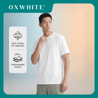 Oxwhite Men Premium Cotton Crew Neck Round Tee (Basic Colours)