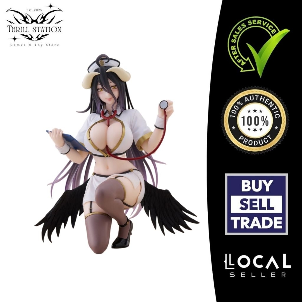 !! !️Taito Overlord Desktop ฟิกเกอร์น่ารัก - Albedo (Nurse Ver.)