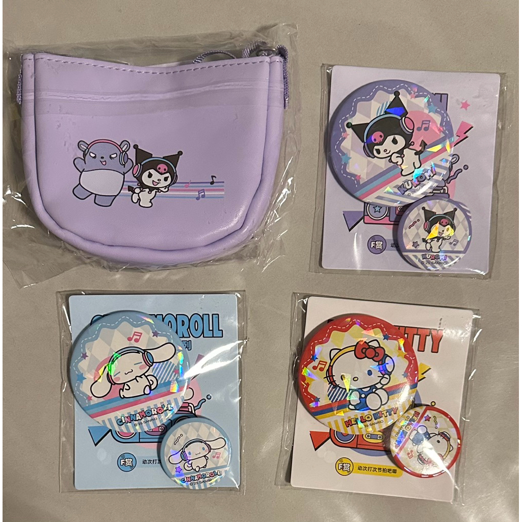 Kuji ตกแต่งหนังสือ - ตัวละคร Sanrio 三丽Vhome Jaline Min Mini Ornamental 小背包 อุปกรณ์ต่อพ่วงขนาดเล็กป้า