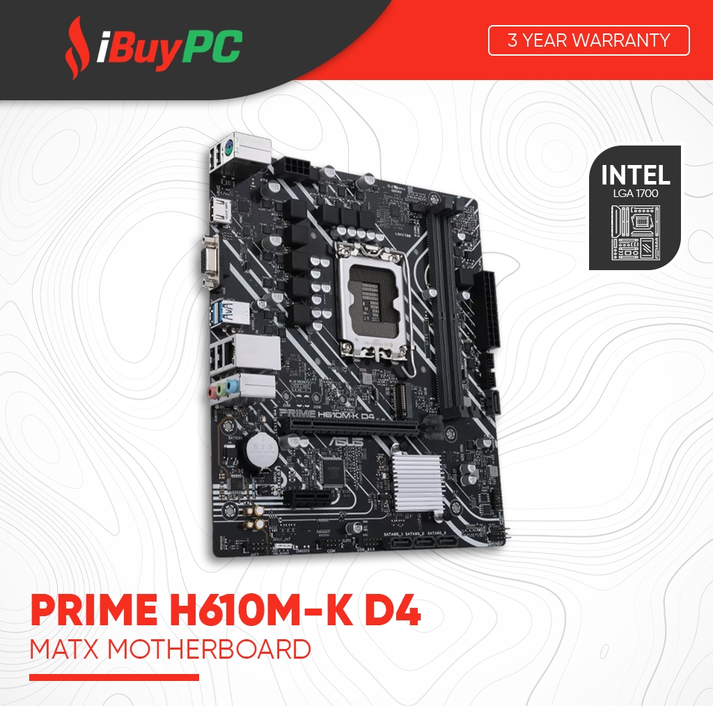 เมนบอร์ด ASUS Prime H610M-K D4 mATX LGA1700