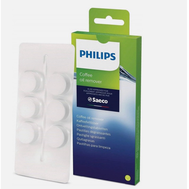 Philips Saeco CA6704/10 เม็ดน้ํายาล้างน้ํามันกาแฟ (6 เม็ดใน 1 แพ็ค)