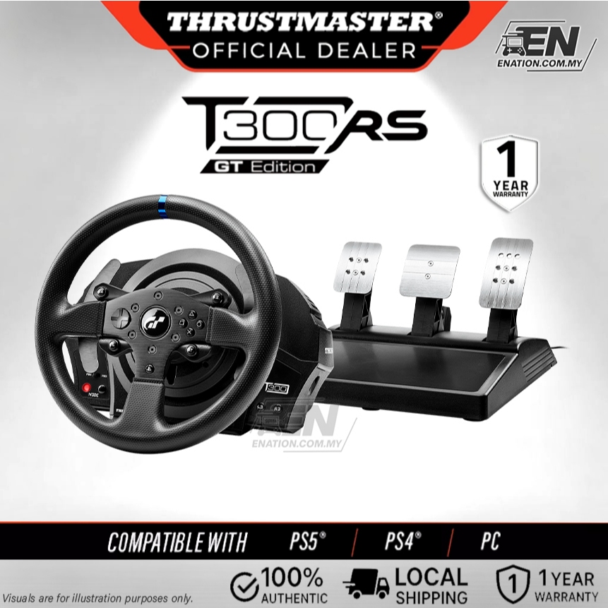 ล้อแข่ง Thrustmaster T300 RS GT Edition สําหรับพีซี, PS3, PS4 และ PS5 | รับประกัน 1 ปี