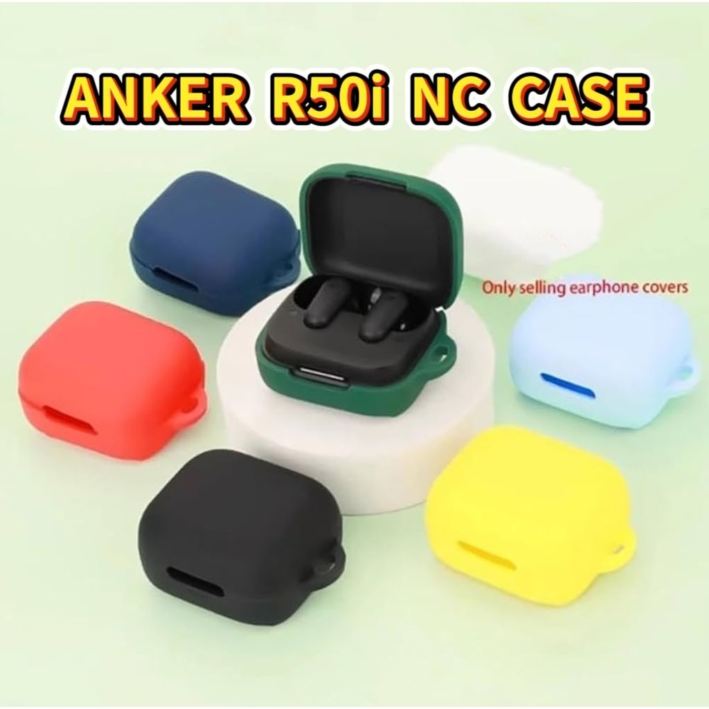 Anker Soundcore R50i NC เคสไร้สายหูฟังเกราะป้องกันเคสซิลิโคนอ่อนนุ่ม Anker R50i NC Case