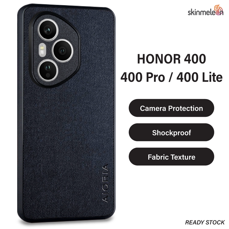 SKINMELEON HONOR 400 / 400 PRO / 400 LITE Casing Textile Pattern Case Camera Protection Phone Case