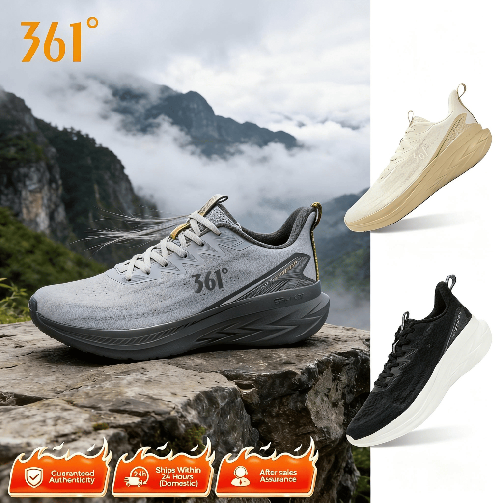 361 องศา Trail Blazer รองเท้าวิ่งผู้ชาย Professional Breathable น้ําหนักเบารองเท้าผ้าใบกลางแจ้ง