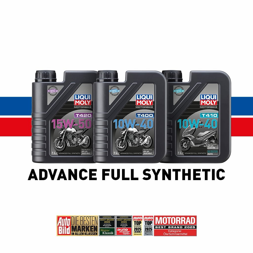 LIQUI MOLY 4T 10W40 15W50 เทคโนโลยีสังเคราะห์เต็มรูปแบบขั้นสูง