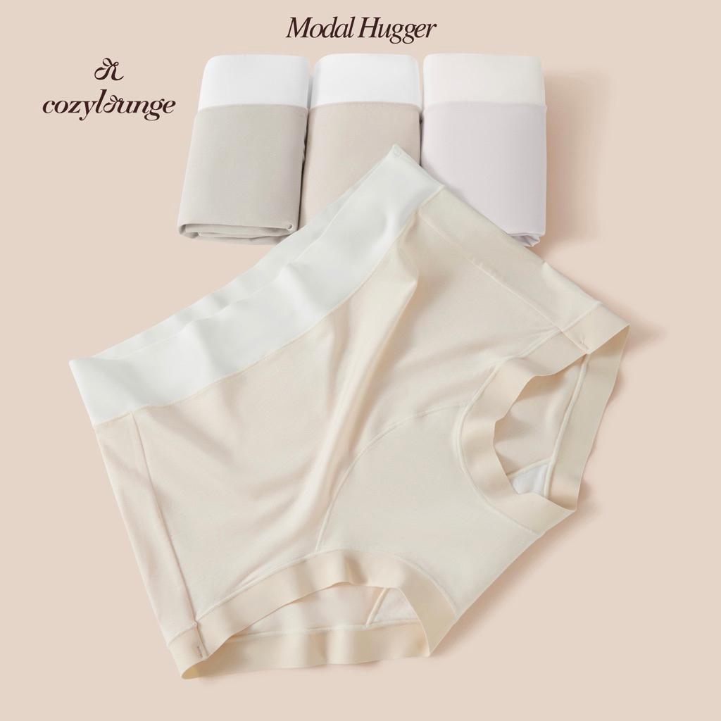 [cozylounge] Modal Hugger Modal Materials Super Soft 100% Cotton Gussets 代尔平角内内不大