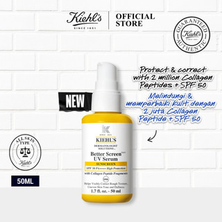 Kiehl's Better Screen UV Serum SPF 50 Facial Sunscreen with Collagen Peptide (50ml)