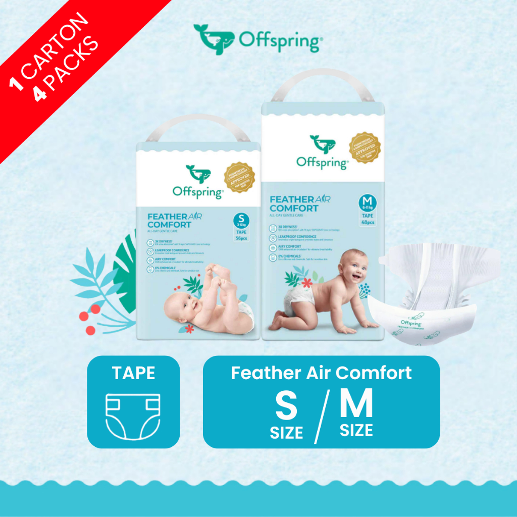 [Carton] OFFSPRING Feather Air Comfort - เทป  4 (S56s / M48s)