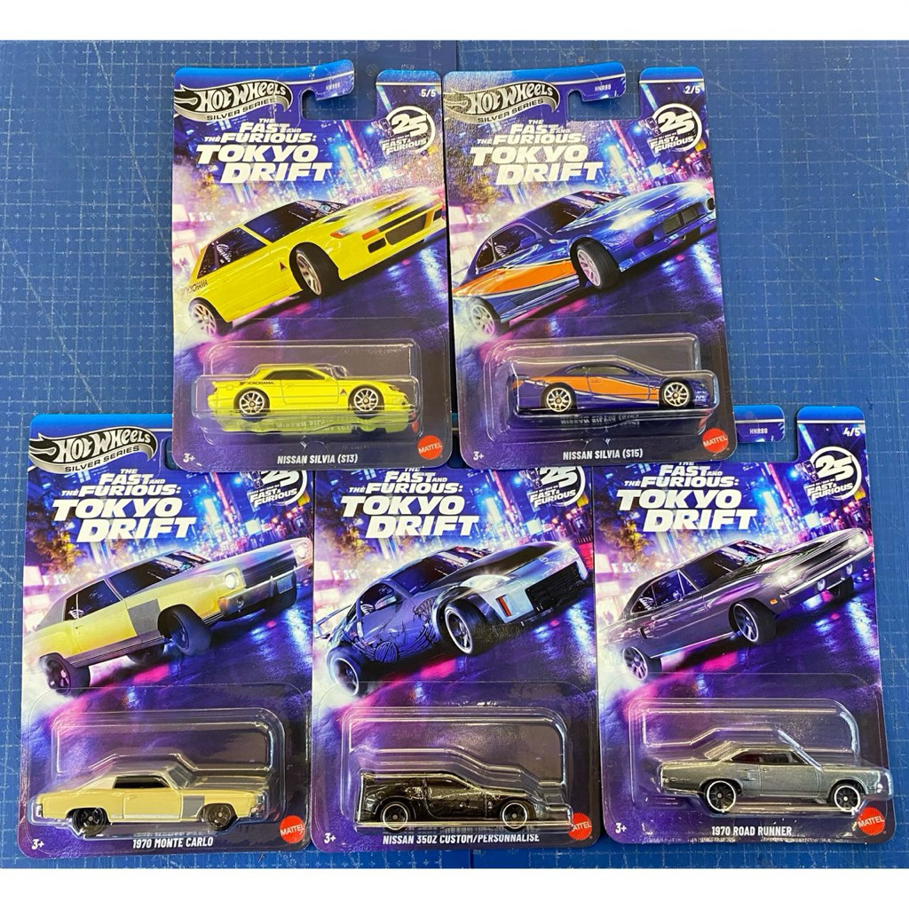 Hotwheels Silver Series FastFurious Tokyo Drift