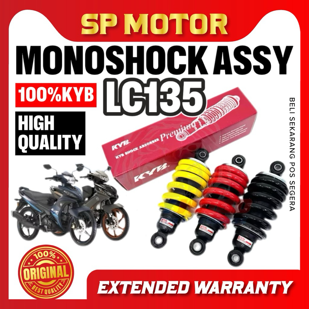 YAMAHA LC135 MONOSHOCK KYB BIG SPRING HEAVY DUTY KAYABA SHOCKS & SUSPENSION
