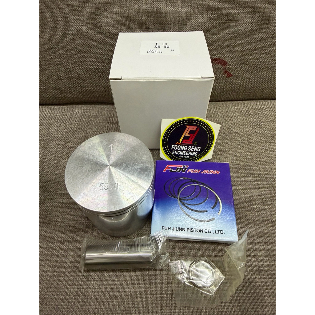 ใหม่ (V2) FJN ESR ZX150 RR150 ZXR150 PISTON ชุด 59 มม. STD 62 มม. 65 มม.พร้อมชุดแหวนสีแดง LEO