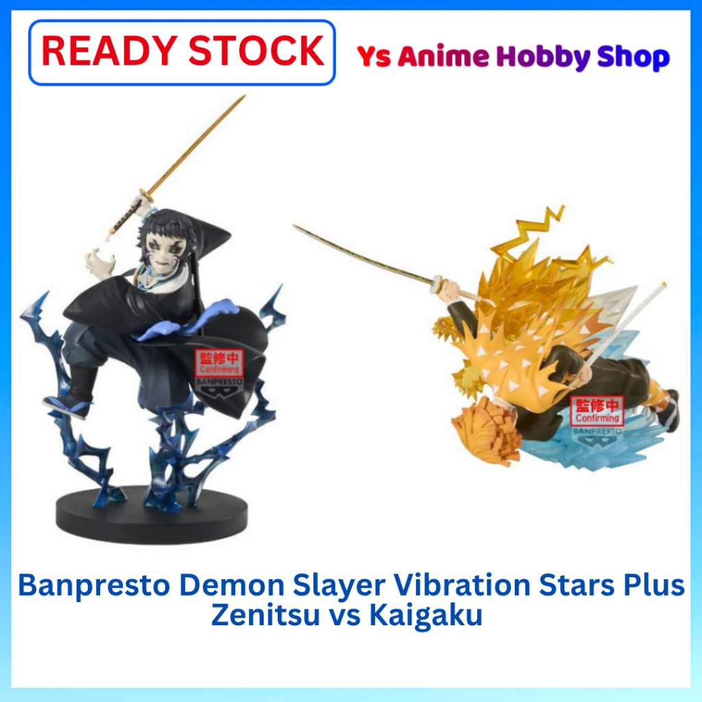 Banpresto DEMON SLAYER VIBRATION STARS PLUS ZENITSU AGATSUMA vs KAIGAKU อะนิเมะรูป