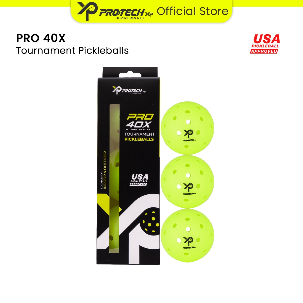 PROTECH XP Pickleball PRO-40X Hybrid Tournament (3 ชิ้น/กล่อง)