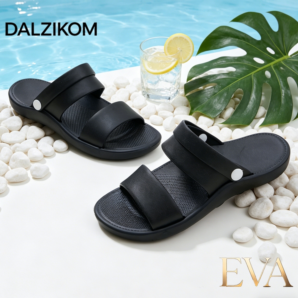 DALZIKOM 2026 รองเท้าแตะชายหาด EVA สําหรับผู้หญิงพร้อมสายรัดคู่ที่สะดวกสบาย