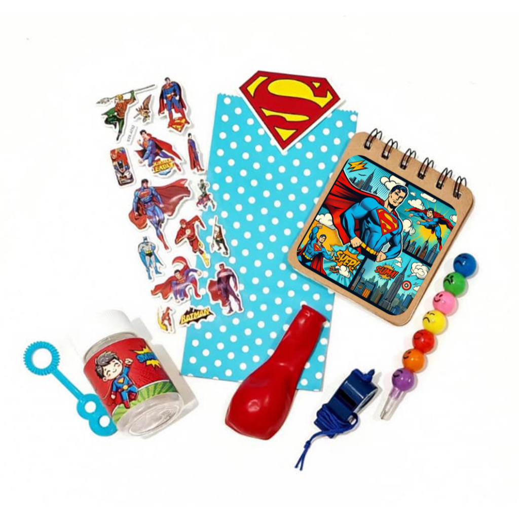 Superman Mini Party Pack SuperheroGoodie Bag Candy Loot กระเป๋าเด็กกระเป๋าประตู