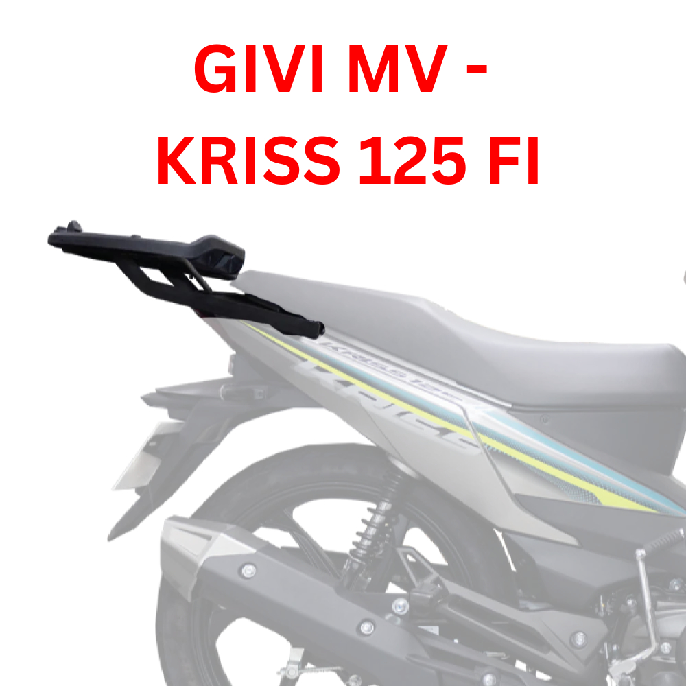 GIVI MV MODENAS KRISS 125 FI (2015) MONTRACK ADVANCE REAR TOP BOX CASE