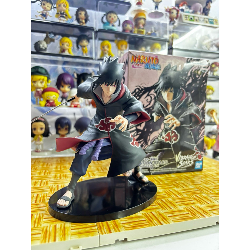 [กล่อง] [HEAVILY DENTED] ฟิกเกอร์โมเดล Naruto Shippuden Banpresto Vibration Stars Uchiha Sasuke akat