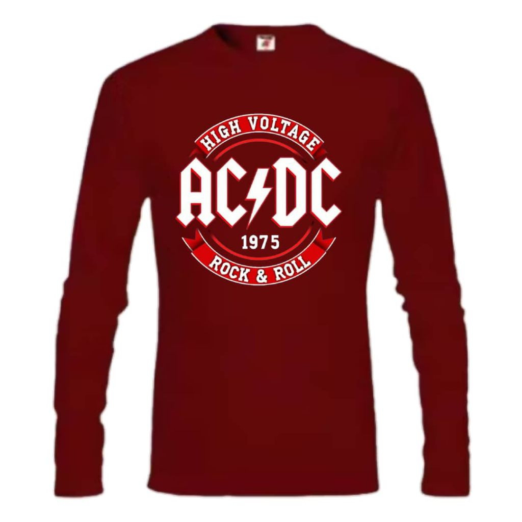 มาใหม่ล่าสุด AC&DC 86 UNISEX LONG SLEEVE T-SHIRT ผ้าฝ้าย 100% คุณภาพระดับพรีเมียม