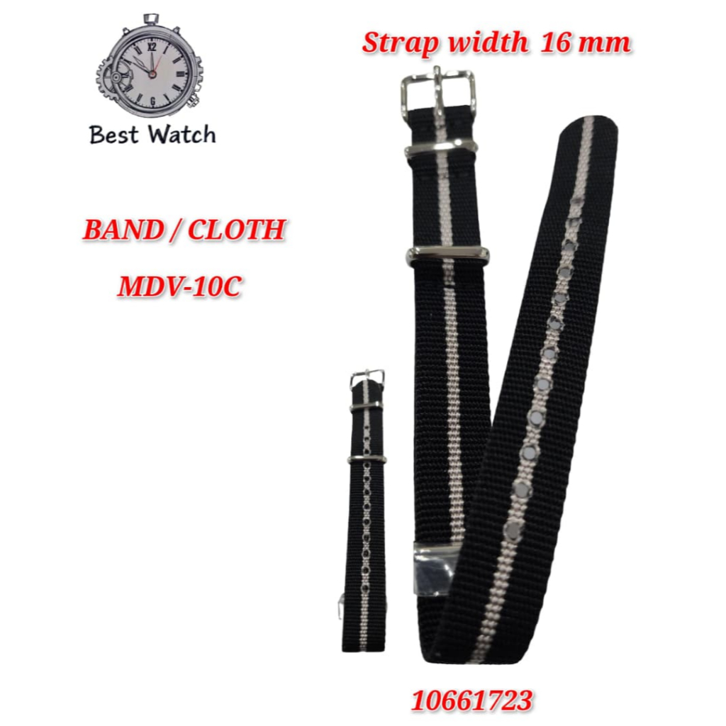 อะไหล่ทดแทน Casio MDV-10C- (16MM) - BAND/CLOTH - MDV-10