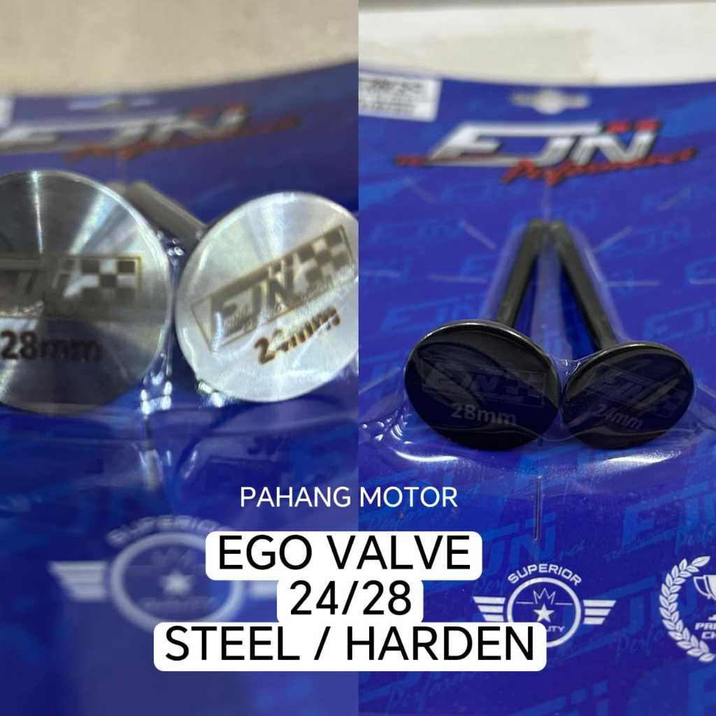 EGO VALVE RACING EGOS CARBU รุ่น 24 /28 24 มม. 28 มม. วาล์วเหล็ก DAN HARDEN FJN ESR HHM RED LEO ESPA